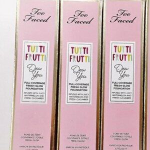 Bundle  jupchurch82 Too Faced Tutti Frutti Dew You Fresh Glow Foundation 3pc